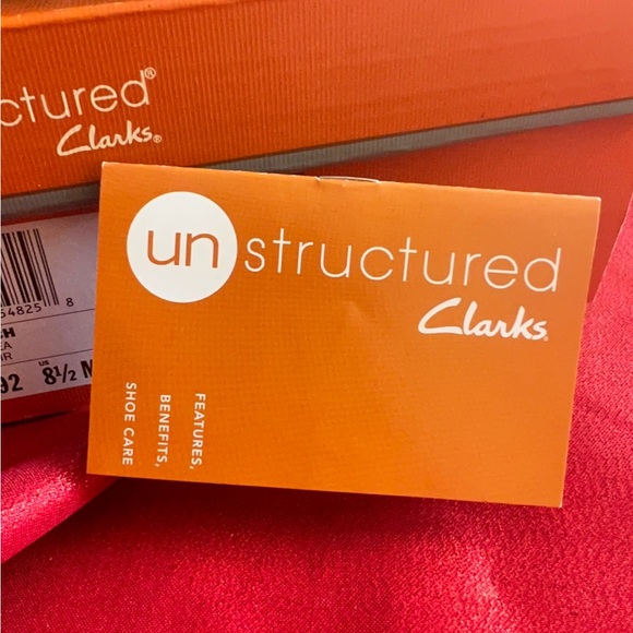 ❤️❤️ Unstructured by Clark’s Black Leather Lace Up Loafer “NWT” ❤️❤️ - Picture 6 of 10